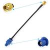 Eightwood Adattatore Antenna GPS Fakra C a SMA Maschio Cavo RG174 Prolunga 15cm