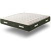 DUPEN® Materasso a molle insacchettate verde naturale, altezza 31 cm, consistenza media, tessuto esclusivo elasticizzato, lattice traforato, canamo + bambù, materasso a 2 lati, dimensioni 120 x 200 Cm