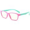 FOURCHEN Occhiali anti blu per bambini Occhiali per computer, occhiali anti raggi UV Occhiali per computer Occhiali per videogiochi per bambini (Silicone pink)