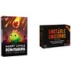 Asmodee - Happy Little Dinosaurs, Gioco da Tavolo, 2-4 Giocatori, 8+ Anni, Edizione In Italiano & Unstable Unicorns VM18, Gioco da Tavolo per Adulti, Edizione in Italiano, 8583