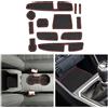 CDEFG Compatibile con Dacia Sandero 3 / Sandero Stepway III 2021-2024 2025, Tappetino Antiscivolo Antipolvere Antigraffio Tappetini in Gomma Portabicchieri Auto Sandero 2024 Accessori (Arancia)