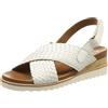 ARA Valencia, Sandali con Zeppa Donna, Bianco, 41 EU