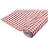 Exacompta Pro Nappe - Cod. R482570I - Tovaglia a rotolo in carta damascata 1,18 x 25 Mt - 83 coperti - Carta dal motivo universale, offre eleganza e sobrietà - Colore rosso vichy