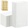 GKZB Sacchetti di Carta Sacchetti Regalo Sacchetti 50 Pezzi Carta Kraft Bianchi Sacchetto di Carta 27 x 15 x 9 cm per Feste Calendario dell'avvento Natale Matrimoni Feste di Compleanno Pane Dolci Pizze