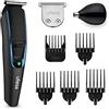 Ufesa GK6750 Tagliacapelli e Regolabarba Multi Groomer, 7 Accessori, Naso e Orecchie, Pettine Regolabile + 4 Pettini Fissi, 13 Lunghezze di Taglio, Cordless, Autonomia 120min