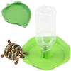 Taozoey Distributore di Acqua per Rettili, Set di 2 Abbeveratoio Tartarughe di Terra, Alimentatore Automatico + Ciotola per Cibo, Accessori per Rettili per Tartaruga, Lucertola, Criceto, Serpente