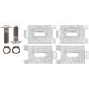 Alberts 673277 Connettore d'angolo, per stuoie a rete, zincato a caldo, M8 x 30 mm, set da 2
