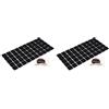 Adsamm® / 50 x feltrini autoadesivi/neri / 20x20 mm/quadrati/piedini per mobili in feltro da 3.5 mm di spessore/pad protettivi per arredi (Confezione da 2)