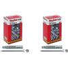 Fischer 50 Tasselli UX con vite, 6 x 50 mm, per Muro pieno, Mattone Forato, Cartongesso, 542455 (Confezione da 2)