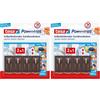 Tesa Powerstrips Vario-Gardinenhaken, braun (Confezione da 2)