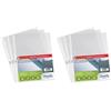 Favorit Buste Perforate, Lucide, Spessore Leggero, 22 x 30 cm, 100 Pezzi, Trasparenti (Confezione da 2)