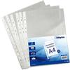 WAYTEX Cartella perforata A4, trasparente, grana 40, 50 pezzi
