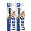 Staedtler 348-9 BKD Lumocolor Permanent Duo Pennarello Indelebile Nero a 2 punte (per legno, vetro, plastica, metallo) (Confezione da 2)