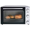 Bestron Fornetto 2in1 con girarrosto, 31 litri, 1500 W, Acciaio, Nero