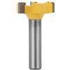 Kuuleyn Fresa frontale, 3 lame con scanalatura a T Codolo da 8 mm Fresa in carburo cementato Fresa per lavorazione del legno Utensile per fresa Accessori per cassetti o altri lavori (8 maniglia 8X1 / 4)