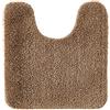 MIULEE Tappeto Bagno per WC a U 45x45cm Cammello - Tappetino Bagno Assorbente, Antiscivolo, Morbido Peluche | Tappeti per Bagno con Ritaglio per Toilette