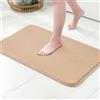 MIULEE Tappeto da Bagno Antiscivolo in Microfibra - Morbido, Assorbente, Asciugatura Rapida, Lavabile in Lavatrice - 50x80 cm, Color Cammello