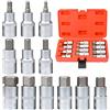Noosverl Set di punte per cacciavite, 12 pezzi, chiave a brugola, adattatore interno esagonale 5-22 mm,bussole in acciaio legato bussole esagonali