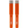 BGTEC Punte Diamantate a Secco con Codolo Esagonale per Gres Porcellanato Mattone in Marmo Ceramico 2 pezzi Diametro 12 mm