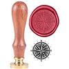 PH PandaHall Timbro Ceralacca Bussola Timbro Sigillo di Cera, Timbri Sigillo Retrò Vintage per Abbellimento di Buste Invito Confezioni di Vino Confezione Regalo Biglietto di Auguri