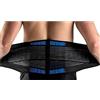 SUAVER Regolabile Deluxe Neoprene Doppio Tirare Lombare Supporto Cintura di Supporto Cintura per Parte inferiore Della Schiena per Sollievo dal dolore (XXX-Large / 44-50'')