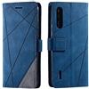 SONWO Cover per Xiaomi Mi A3, Flip Caso in PU Pelle Case Cover Portafoglio Custodia per Xiaomi Mi A3, [Kickstand] [Slot per Schede], Blu