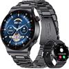 LIGE 2023 Orologio Smartwatch Uomo Chiamate Messaggi Whatsapp,1,39'' Smartwatch Fitness Contapassi Pressione Sanguigna Cardiofrequenzimetro,IP67 Smartwatch Android IOS