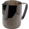 Dianoo Brocca Latte In Acciaio Inox Placcato Titanio Tazza Da Caffè Cremoso Latte Caffè Cappuccino Al Latte Nero 600ml