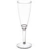 GPPLAST Set di 50 calici da vino in plastica trasparente