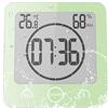 ALLOMN Orologio da Bagno, Doccia Orologio Allarme Impermeabile Toccare Controllo ℃/℉ umidità Temperatura, Timer per il Conto Alla Rovescia, 3 Metodi di Montaggio, Alimentazione a Batteria (Verde)