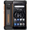 Hammer H IRON 4, smartphone robusto, impermeabile, comodo schermo IPS da 5,5, 5180 mAh, androide 12, IP68, doppia sim, rete 4G, 4 GB ram, memoria interna 32 gb, fotocamera 13 Mpx, USB-C - Orange
