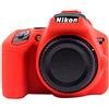 PULUZ - Custodia protettiva in silicone per fotocamera Nikon D3500, colore: Rosso