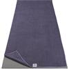 Gaiam - Tappetino da yoga in microfibra, per yoga, dimensioni: 150 cm x 50 cm, colore: Grigio Folkstone