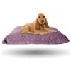 Ligo Smart Elegance - Cuscino Cuccia per Cani sfoderabile Realizzata a mano in Italia. Cuscinone morbido Cuccia per Cani in tessuto di qualità italiana lavabile. (M | 70X50 cm, VINACCIA)
