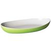 Omada Design Vassoio da Portata in Plastica Bicolore, 28x17x5 cm, Resistente, lavabile in lavastoviglie, Made in Italy, linea Trendy, Verde