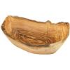 Naturally Med - Tazza per frutta rustica in legno d'ulivo - 17 cm lunghezza
