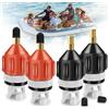 GZqiancang 4 Pezzi SUP Adattatore per valvola, convertitore di valvola d'aria multifunzionale gonfiabile per canoa, kayak, barca gonfiabile, lettino gonfiabile (arancione/nero)