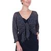 Mimosa Donna Coprispalle Bolero Uncinetto Pizzo Elasticizzato Bolero Cardigan Aperto