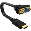 Ewent EW9869, Adattatore da HDMI a VGA Full HD 1080p 60Hz Full HD Convertitore da HDMI Maschio a VGA Femmina per PC, Computer Portatili,Chromebook,Raspberry Pi,TV Box, TV Stick, Proiettore, 15cm