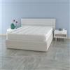 Italian Bed Linen TOPPER MORFEO trapuntato con fascia coprimaterasso, Matrimoniale 160x195cm