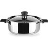 IBILI, Casseruola con coperchio Svea, 22 cm, acciaio inox 18/10, adatta all'induzione.
