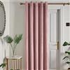 HOUSE LLEWELYN - BOWEN Laurence Llewelyn-Bowen - Montrose - Tenda oscurante in velluto con occhielli, 168 x 214 cm, colore cipria
