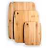 Lacor 60523 - Set di 3 taglieri in bambù 100% naturale, tagliere,...