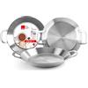 IBILI, Padella per paella triply energy, 30 cm, acciaio inox, 4 porzioni, adatta ai piani a induzione.
