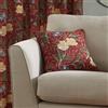 Dreams & Drapes Tende Sandringham - Cuscino imbottito in 100% cotone, 43 x 43 cm, colore: rosso