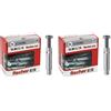 Fischer Tasselli acciaio TA M 6 S/10 Y con vite testa esagonale, 71252 (Confezione da 2)