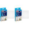 tesa 55671-20 Zanzariere Standard per Finestre, Bianco, 1.10 x 1.30 m (Confezione da 2)