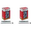 Fischer 20 Tasselli UX con vite, 10 x 60 mm, per Muro pieno, Mattone Forato, Cartongesso, 542457 (Confezione da 2)