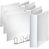 ESSELTE ESSENTIALS panorama binder personalizzabile ad anelli 4-50-D - f.to 22 x 30 cm - Bianco - 49705 (Confezione da 3)