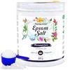 Nortembio Sale di Epsom 800 g. Fonte concentrata di magnesio naturale. Sale da bagno puro al 100%, senza additivi. Rilassamento muscolare e buon sonno. E-Book incluso.